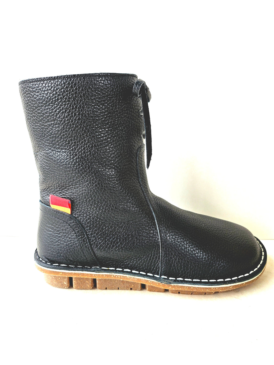 BALTIC FUR BOOT - BLACK LEATHER