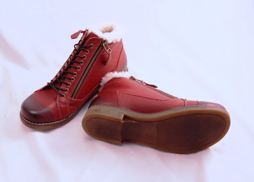 Gina Mid Boot Burgundy