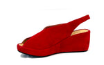 ODETTA RED SUEDE