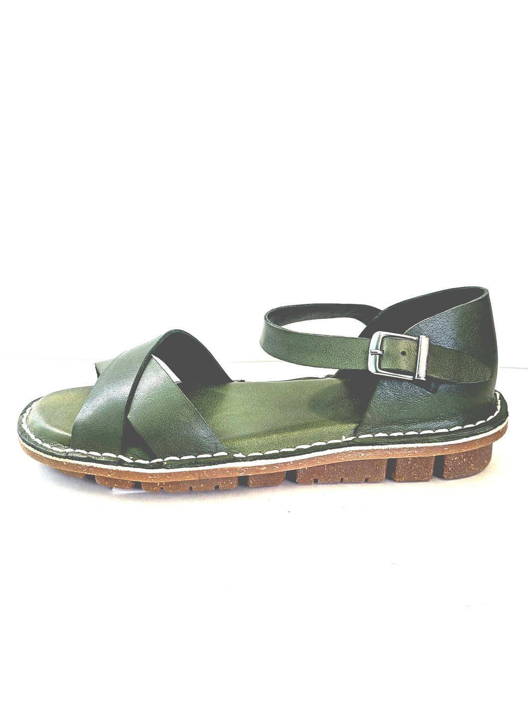MILANO dark green leather
